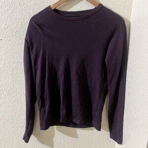 Uniqlo Dark Purple Thermal Long Sleeve Crewneck Size XS